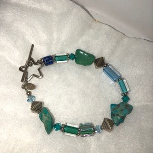 Deb bead and stone bracelet